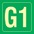 Placa Identificação Pavimento - G1 - S17 14x14 - Imagem 1