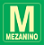 Placa Identificação Pavimento - Mezanino - S17 14x14 - Imagem 1