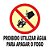 Placa Proibido Utilizar Água Para Apagar O Fogo P3 21x21 - Imagem 1