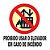 Placa Proibido Usar Elevador Em Caso De Incêndio P4 21x21 - Imagem 1