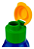Garrafa Tupperware Eco Tupper 500ml Azul E Amarelo - Imagem 2