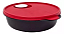 Tupperware Cristalwave 1L Preto Com Vermelho - Imagem 2