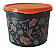 Tupperware Tupper Caixa 1,3L Chocolate Floral - Imagem 7