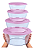 Tupperware Kit Tigelas Clear Lavanda 4 Peças - Imagem 1