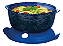 Tupperware Cristal Pop Oval 3,5L Azul - Imagem 1