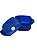 Tupperware Cristal Pop Quadrada 1,2L Azul - Imagem 5