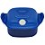 Tupperware Cristal Pop Quadrada 1,2L Azul - Imagem 1