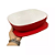 Tupperware Tigela Allegra 2,5L Quadrada Vermelho - Imagem 2