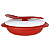Tupperware Travessa Mágica Com Colher 1,8L Vermelho - Imagem 3