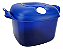 Tupperware Cristal Pop Quadrada 1,9L Pure Blue - Imagem 2