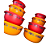 Tupperware Kit Tigela Toque Magico Hibiscus 8 Peças - Imagem 7