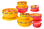 Tupperware Kit Tigela Toque Magico Hibiscus 8 Peças - Imagem 1
