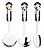 Kit Utensílios para preparo 3 Peças em Aço Inox - Original Line # - Imagem 1