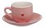 Jogo de xicaras com Pires de Porcelana 12 Peças Rosa - Hauskraft # - Imagem 2