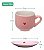 Jogo de xicaras com Pires de Porcelana 12 Peças Rosa - Hauskraft # - Imagem 4