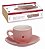 Jogo de xicaras com Pires de Porcelana 12 Peças Rosa - Hauskraft # - Imagem 8