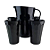Kit Tupperware Prisma Jarra de Suco com 4 copos Onix Policarbonato # - Imagem 4