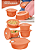 Kit Tupperware Cristalwave 2° Geração - 8 Peças Rosado # - Imagem 1