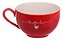 Jogo de xicaras 160ml com Pires de Porcelana 12 Peças - Vermelho # - Imagem 3