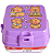 Lancheira de Plástico Infantil com 4 Divisórias - Capivara Lilas # - Imagem 1