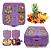 Lancheira de Plástico Infantil com 4 Divisórias - Capivara Lilas # - Imagem 3
