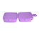 Lancheira de Plástico Infantil com 4 Divisórias - Bichinhos Lilas # - Imagem 6