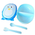 Kit Alimentação para Bebês Introdução Alimentar - Pinguim Azul # - Imagem 7