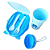 Kit Alimentação para Bebês Introdução Alimentar - Pinguim Azul # - Imagem 5