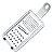 Ralador 1 face de Inox com Pegador Branco - Plástico - Original Line # - Imagem 2