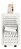 Ralador 1 face de Inox com Pegador Branco - Plástico - Original Line # - Imagem 1