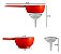 Peneira Coadora com Funil Rosqueável 2 em 1 - Vermelho # - Imagem 6