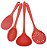 Kit Utensílios de Cozinha 4 Peças Silicone vermelho - Fratelli # - Imagem 2