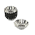 Forma Crespa de Empada N°2 de Inox 12 Peças # - Imagem 2