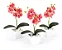 Vaso De Flor Artificial Orquídeas Decorativas Kit Com 3 - Imagem 1