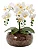 Arranjo 4 Hastes Orquídea Flor Artificial Decoração Realista - Imagem 1