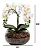Arranjo 4 Hastes Orquídea Flor Artificial Decoração Realista - Imagem 3