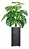 Planta Artificial Costela De Adão Grande + Vaso Decorativo - Imagem 1