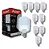 Avant Kit 10 Lâmpadas Led 40w Bulbo E27 6500k Branco Frio Luz Branco-frio 110V/220V - Imagem 1