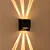 Arandela Box Cubo Pequena 6 Fachos Parede Muro St1317 Cor Preto 110V/220V (Bivolt) - Imagem 4
