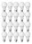 Kit 20 Lâmpada Led 9w Bulbo E27 6500k Branco Frio Luz Branco-frio 110V/220V - Imagem 2