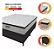 Cama Box Baú Casal Colchão Molas Pocket Ensacadas Tower 138x188x75cm Branco e Marrom Gazin - Imagem 5