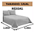 Kit Cobre Leito Veneza Casal Padrão Cama Box Varias Cores - Imagem 2
