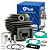 Kit Cilindro Completo com Pistão e Anéis 52CC Roçadeira - Imagem 1