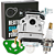 KIT CARBURADOR COMPLETO VELA ROÇADEIRA GASOLINA 26 E 33CC - Imagem 1