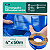 MANGUEITA CHATA PVC FLAT AZUL 4 POLEGADAS X 50 METROS - Imagem 2