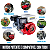 MOTOR ACIONADOR GASOLINA POTENTE 7.5HP EIXO 19.05MM BASCCO - Imagem 2