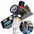 FILTRO REGULADOR AR COMPRESSOR 1/4 COM MANOMETRO E SUPORTE - Imagem 1