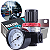 REGULADOR PRESSÃO COMPRESSOR COM MANOMETRO ROSCA 1/4 - Imagem 1
