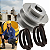 Polia do Motor + 2 Correias A44 Para Betoneira CSM 400L - Imagem 1
