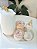 Kit higiene floral e tampas rosa velho com filete de ouro 6 peças - Imagem 2